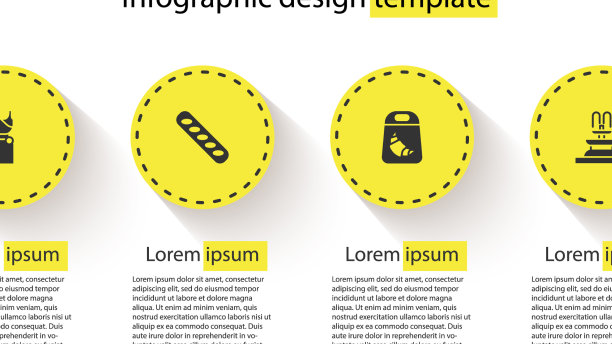 Set woman dress法式长棍面包羊角面包图片下载