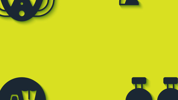 带浮潜鳍的潜水面罩图片下载