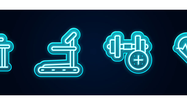 设置直线高低杠跑步机哑铃图片下载