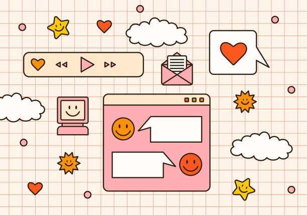 矢量集合的复古电脑窗口和屏幕图片下载