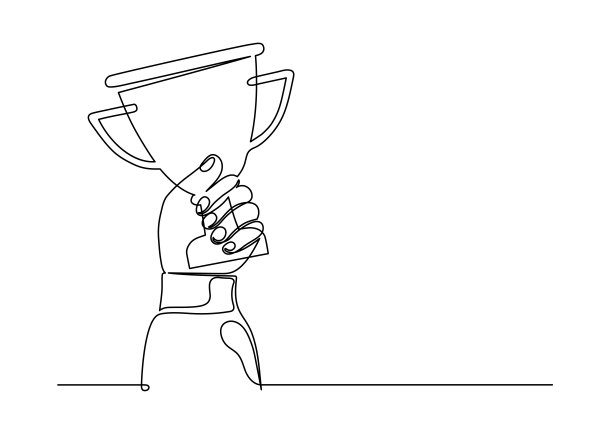 手持奖杯图片下载