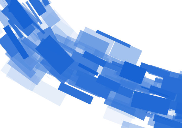 抽象背景与蓝色矩形孤立在白色图片下载