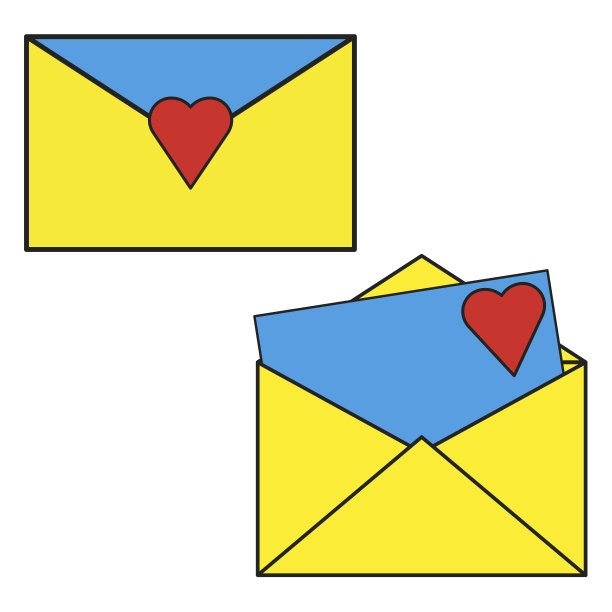 瞳信封。图标的象征。电子邮件图标。矢量插图。股票的形象。图片下载