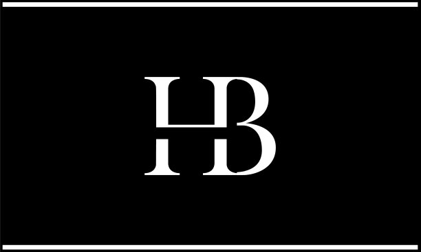 字母表字母HB或BH业务标志模板的任何业务图片下载
