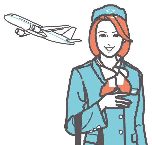 20世纪80年代末至90年代中期的空姐形象图片下载