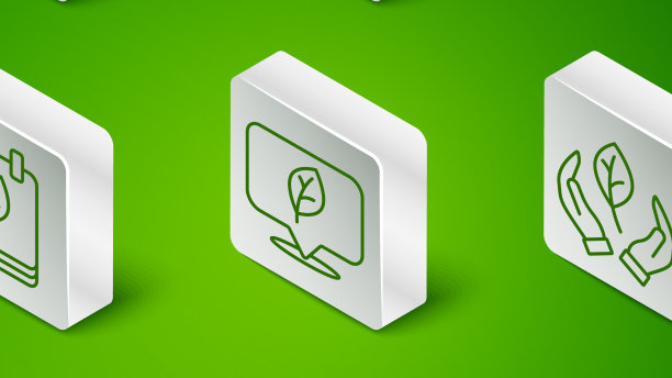 用叶片节电设置线路回收标志图片下载