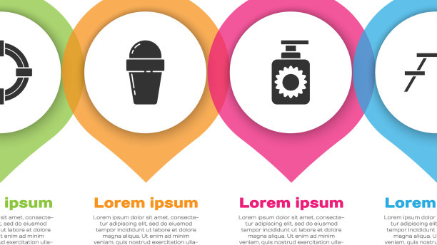 把救生圈冰淇淋放在华夫筒防晒霜里图片下载