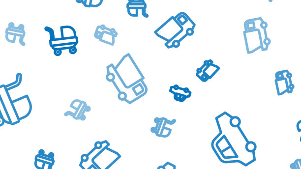 把玩具卡车和婴儿车放上去图片下载