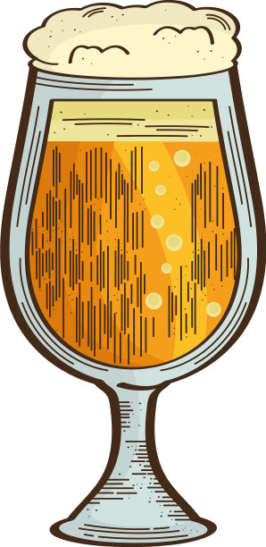 黄金啤酒杯饮料图片下载