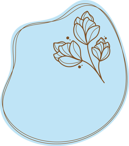 带有玫瑰的花卉徽章图片下载