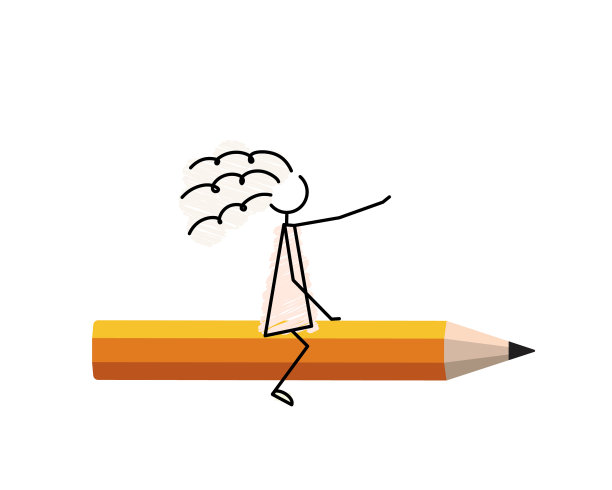 回到学校简单的素描画剪贴画图片下载