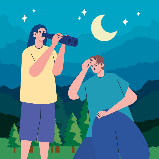 情侣在夜晚搜寻图片下载