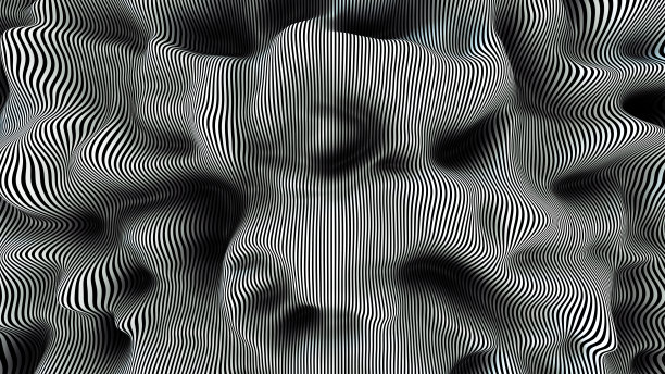 摘要条纹波纹布面料纹理背景图片下载