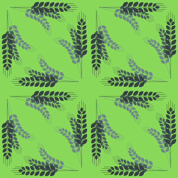 纺织用黑麦无缝图案麦穗图片下载