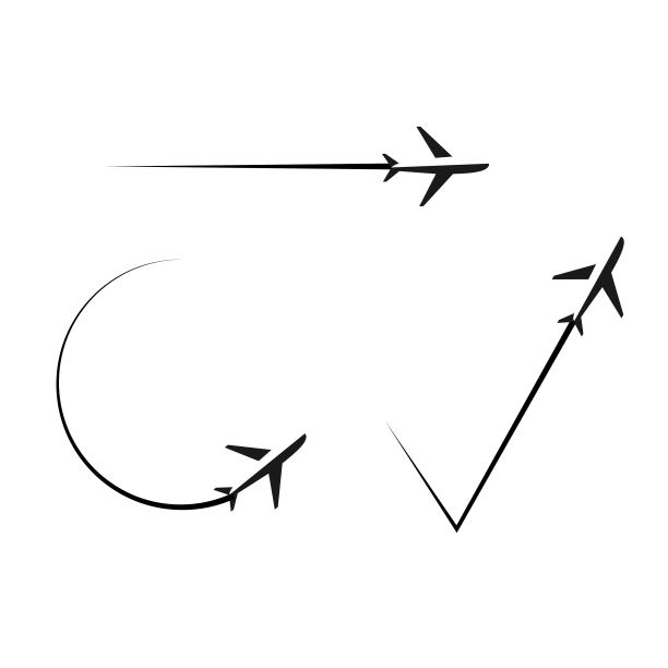 飞机标志图标插图:矢量图片下载