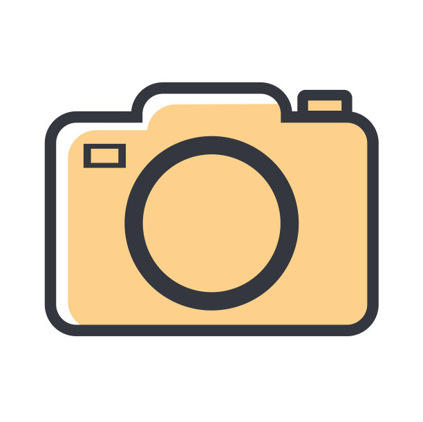 相机图标符号标志扁平风格图片下载