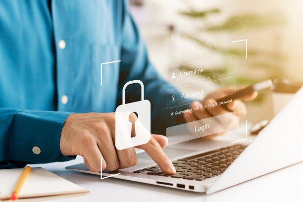 未来技术与控制论，屏幕挂锁。图片下载