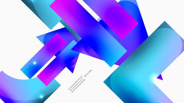 动态组成闪亮的几何形状图片下载