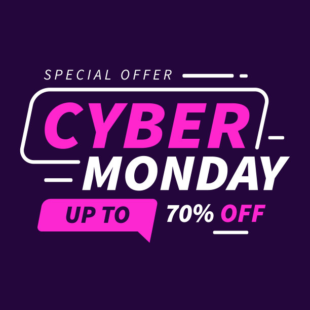 网络星期一大折扣促销海报传单设计图片下载