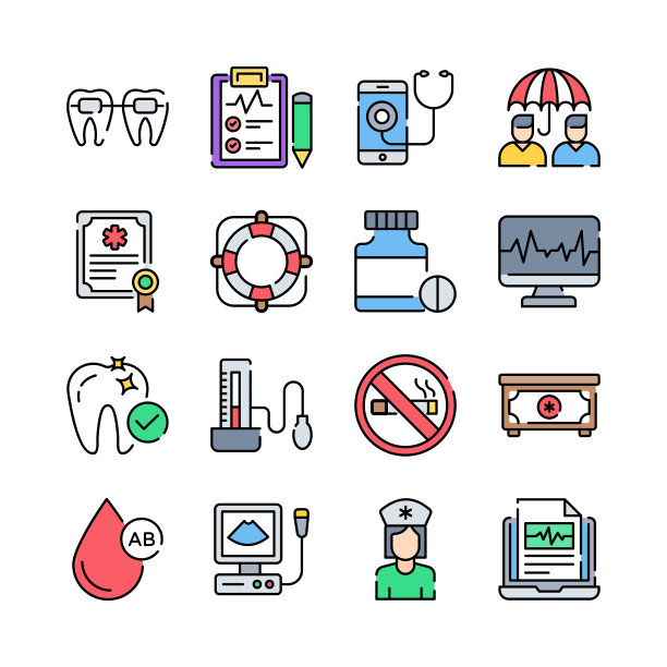 医疗图标保健医院收藏集图片下载