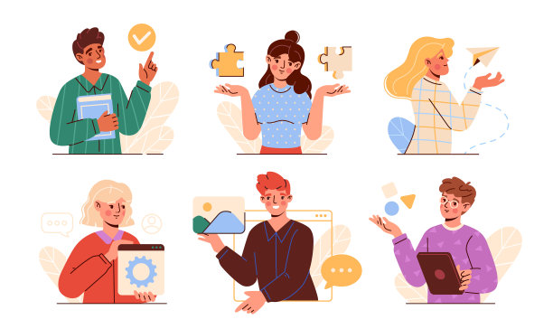 一群商业人士图片下载