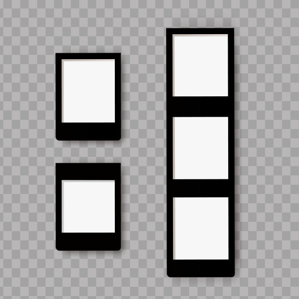 一套现实的空相框构图图片下载