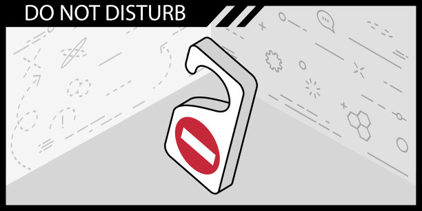 不打扰等距设计图标web 3d图片下载