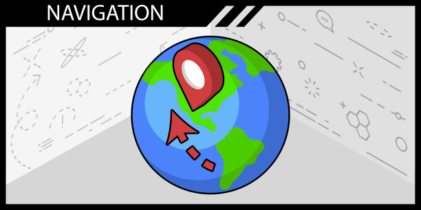导航等距设计图标web 3d彩色图片下载