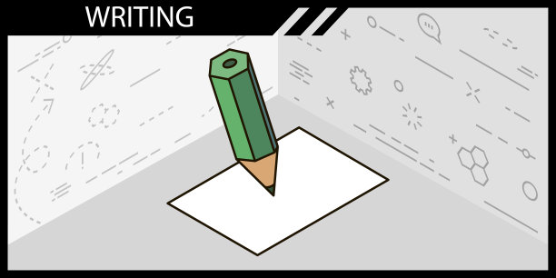 书写等距设计图标web 3d彩色图片下载