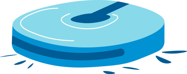 吸尘器机器人吸吸和清洁地板图片下载