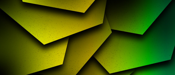 几何形状做成绿色的抽象背景图片下载