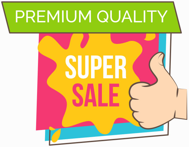 大旗帜。销售和折扣。矢量插图白色文字和黑色背景上的手图片下载