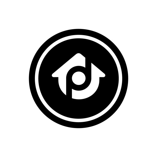 字母pd或dp房子标志图标设计图片下载