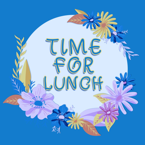 午餐时间。商务接近吃饭的时刻工作休息放松，吃，喝，休息重要的新闻写在四个笔记上，桌上有备忘录和铅笔。图片下载