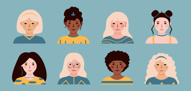 少女肖像套装图片下载