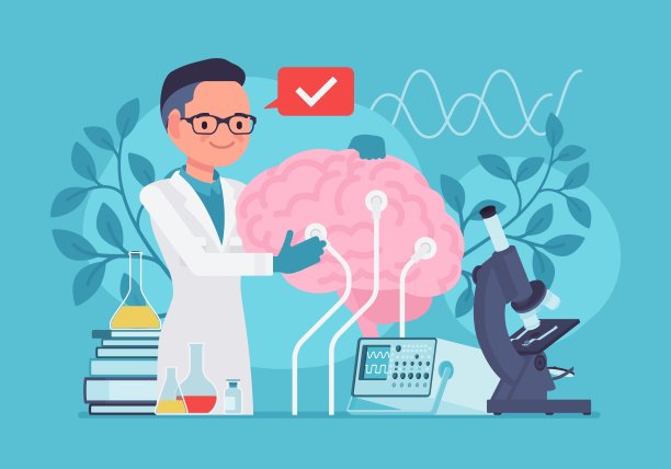 布莱恩研究，男性神经学家诊断，治疗神经系统图片下载