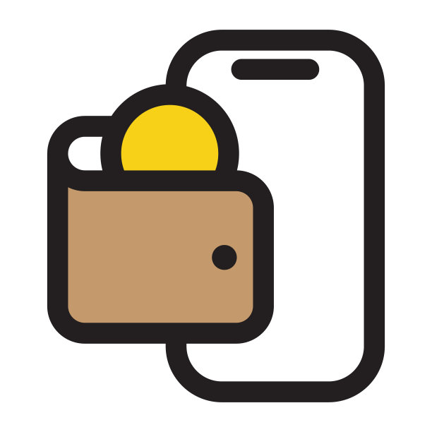 电子钱包图标。在线金融、电子商务矢量插画图片下载