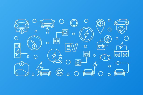 电动汽车横幅-矢量电动汽车概述说明图片下载