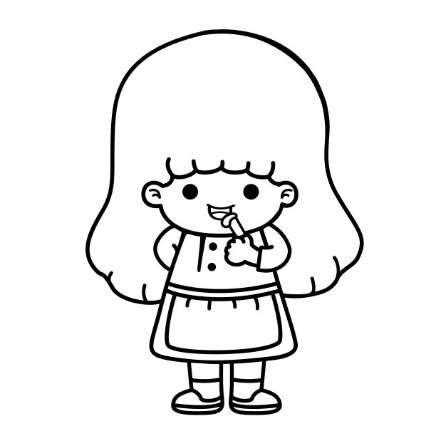 快乐的孩子烹饪厨师矢量插图图片下载