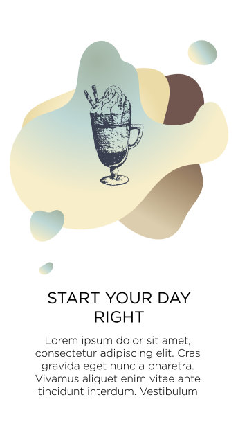 抽象创意咖啡背景与副本图片下载