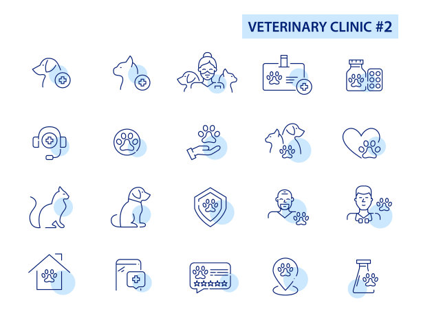 兽医诊所线艺集兽医图片下载