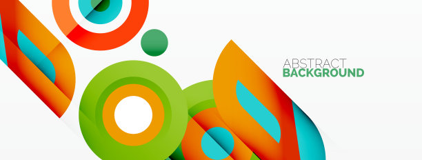 环形和圆形几何抽象背景图片下载