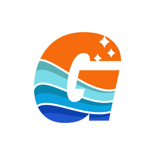 波浪字母g标志图片下载