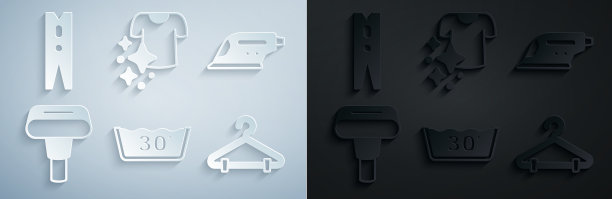 设定温度洗涤电熨斗衣物图片下载