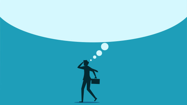 认为大。商人思考的剪影，还有大的语音泡泡图片下载