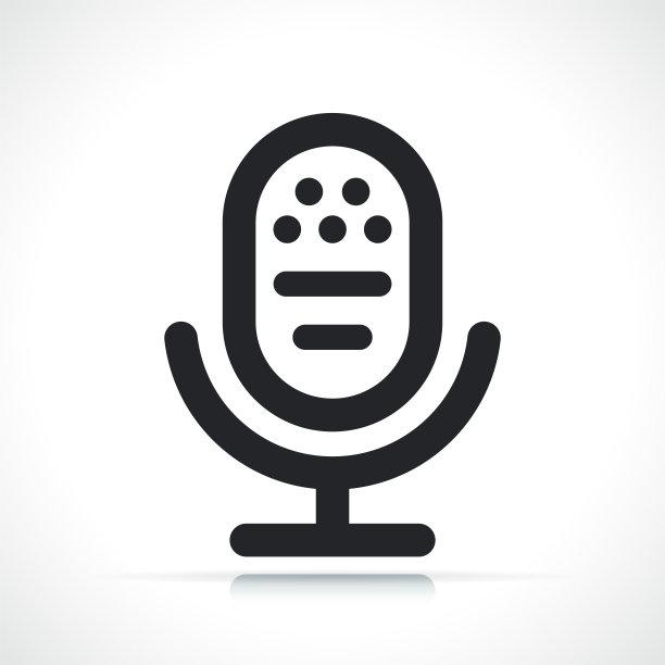 麦克风或卡拉ok线图标图片下载