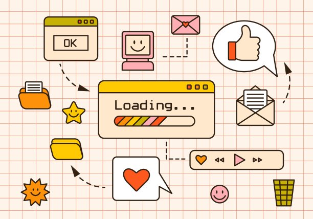 矢量背景与复古的电脑窗口，屏幕，音频播放器图片下载