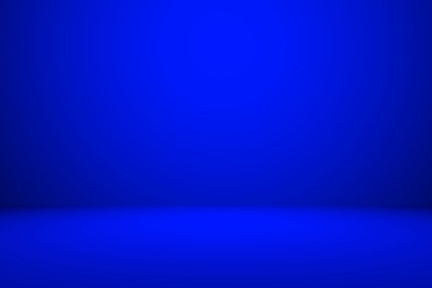 抽象蓝色背景，空蓝色渐变房间工作室背景，抽象背景，蓝色背景，蓝色房间背景。图片下载