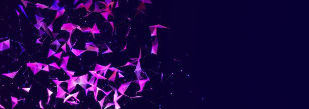 多边形背景与点和线。网络连接结构。科学和技术。3 d图片下载