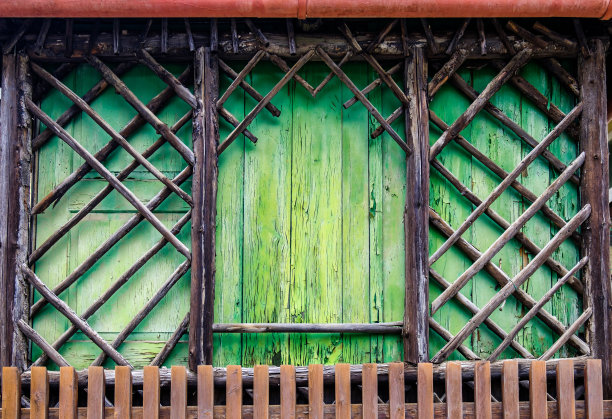 公园里的旧木屋图片下载